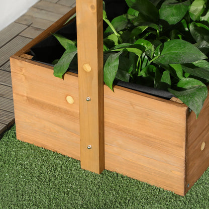 80cm x 45cm x 142cm 4-Tier Raised Garden Bed