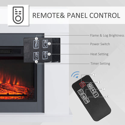 Electric Fireplace Suite with Remote Control