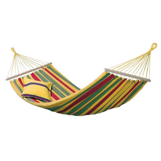 Aruba Vanilla Hammock - Striped Green, Red & Yellow