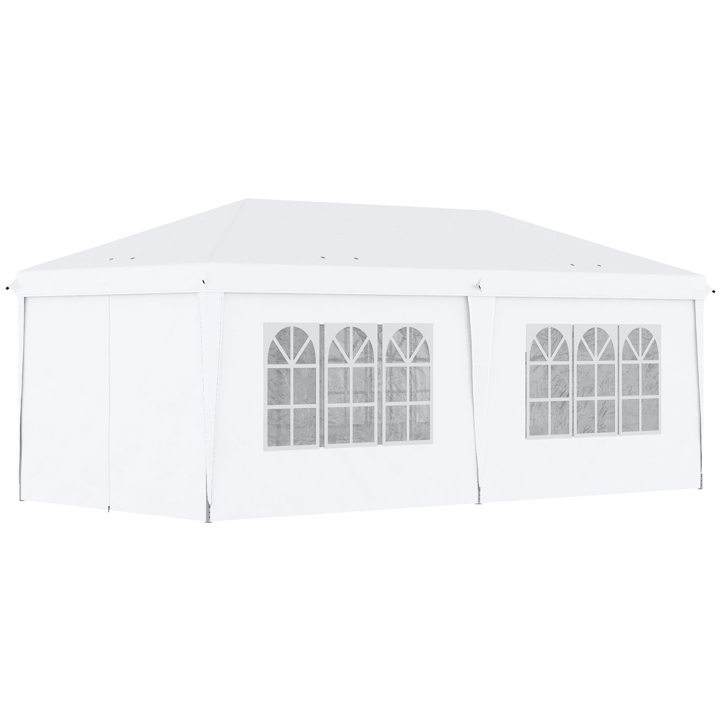 3 x 6 m Pop Up Gazebo with Sides and Windows