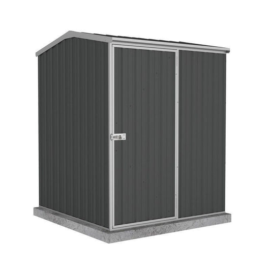 Absco Premier 4' 11" x 4' 11" Reverse Apex Shed Steel Monument Grey - Classic