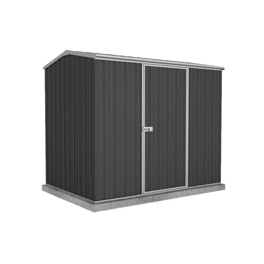 Absco Premier 7' 4" x 4' 11" Reverse Apex Shed Steel Monument Grey - Classic