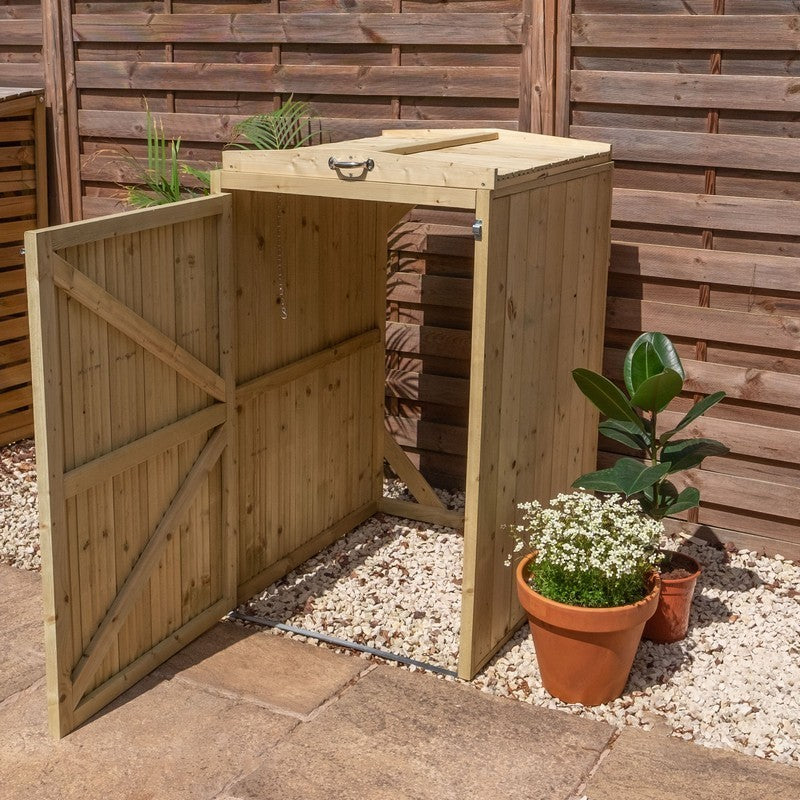 Mercia 2' 3" x 2' 7" Flat Bin Store - Premium Pressure Treated Slatted