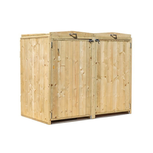 Mercia 4' 7" x 2' 7" Flat Bin Store - Premium Pressure Treated Slatted