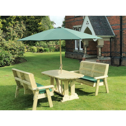 Ergo Garden Patio Dining Set by Churnet Valley - 4 Seats