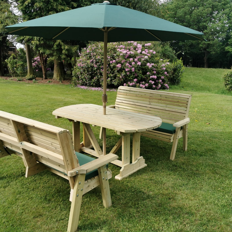 Ergo Garden Patio Dining Set by Churnet Valley - 6 Seat