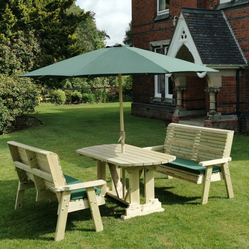 Ergo Garden Patio Dining Set by Churnet Valley - 6 Seat