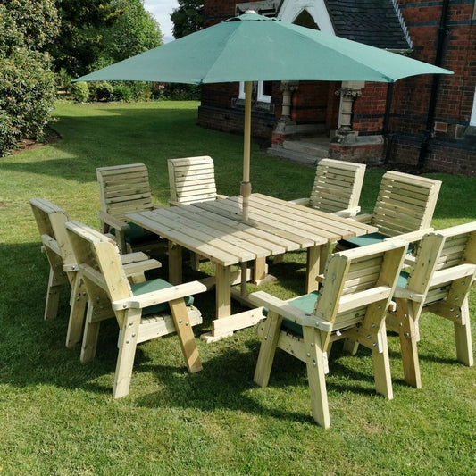 Ergo Garden Patio Dining Set by Churnet Valley - 8 Seat