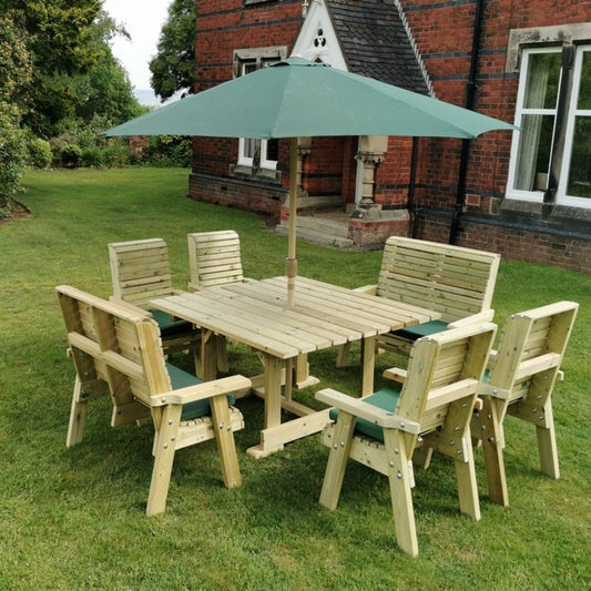 Ergo Garden Patio Dining Set by Churnet Valley - 8 Seat