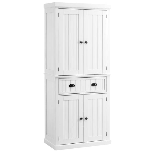 Traditional Kitchen Cupboard Freestanding Storage Cabinet with Drawer