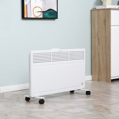 Convector Radiator Heater Freestanding or Wall-mounted Portable Electric Heating with 2 Heat Settings