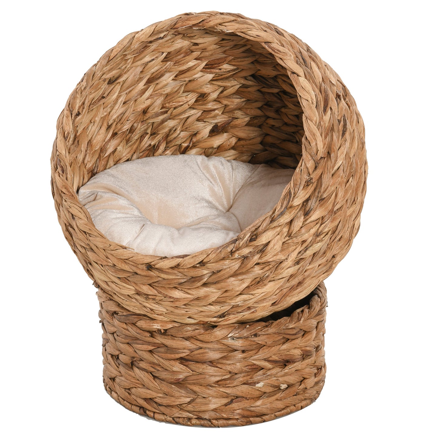 Woven 50 x 42cm Cat Bed Cyclindrical by Pawhut