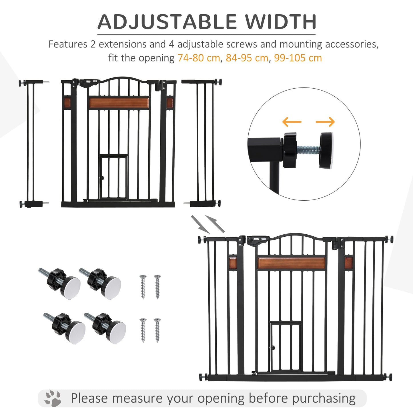 PawHut Pet Gate Safety Gate