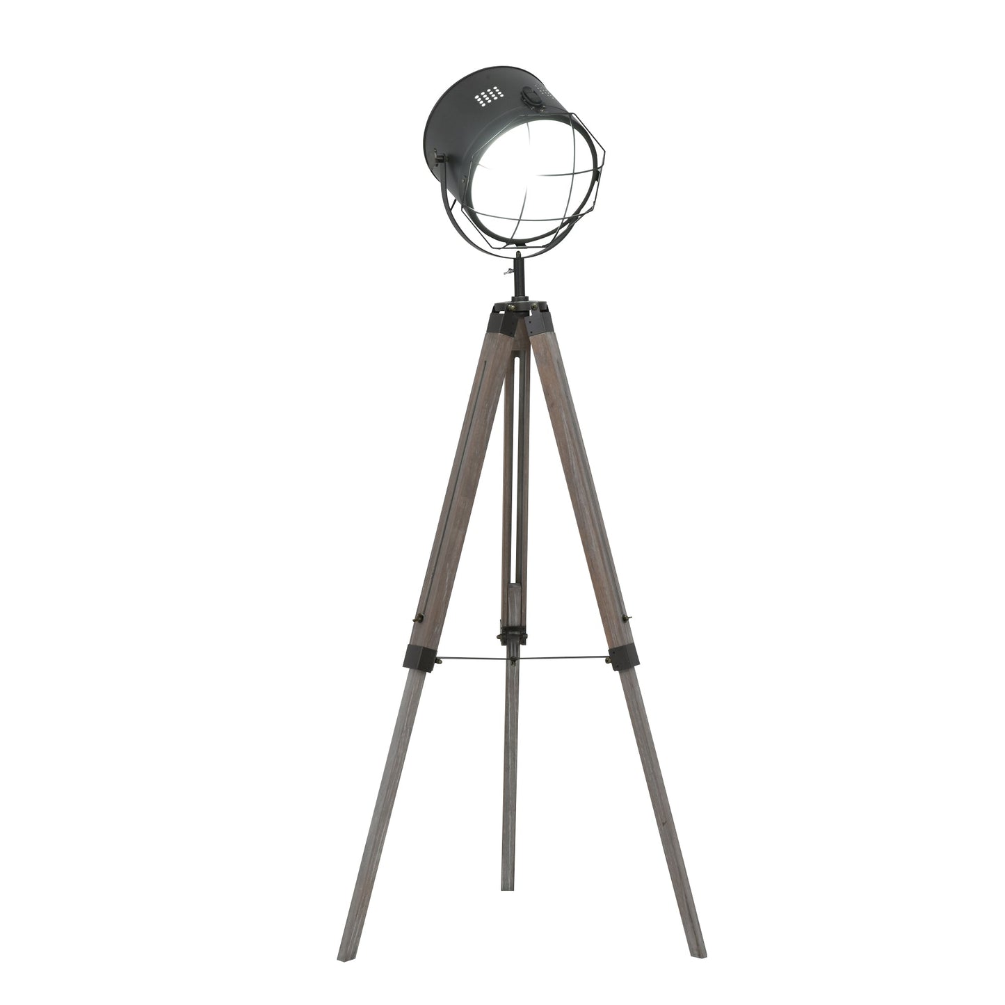 Industrial Style Adjustable Tripod Floor Lamp for Living Room Bedroom