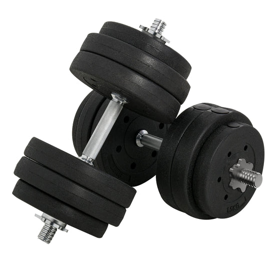 30KG Adjustable Dumbbells Set Hand Weight Barbell Weight Lifting Equipment