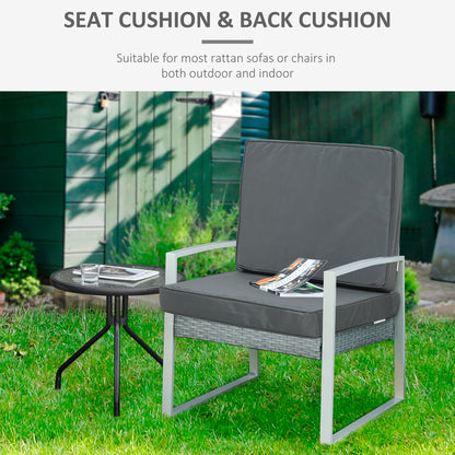 Replacement Seat and Back Cushion Set - Grey