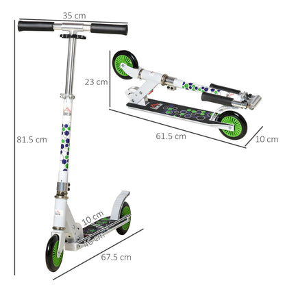 Scooter for Kids Height Adjustable One-Click Foldable Kick Scooter with Brake