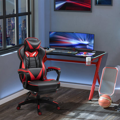 Vinsetto Racing Gaming Chair with Footrest