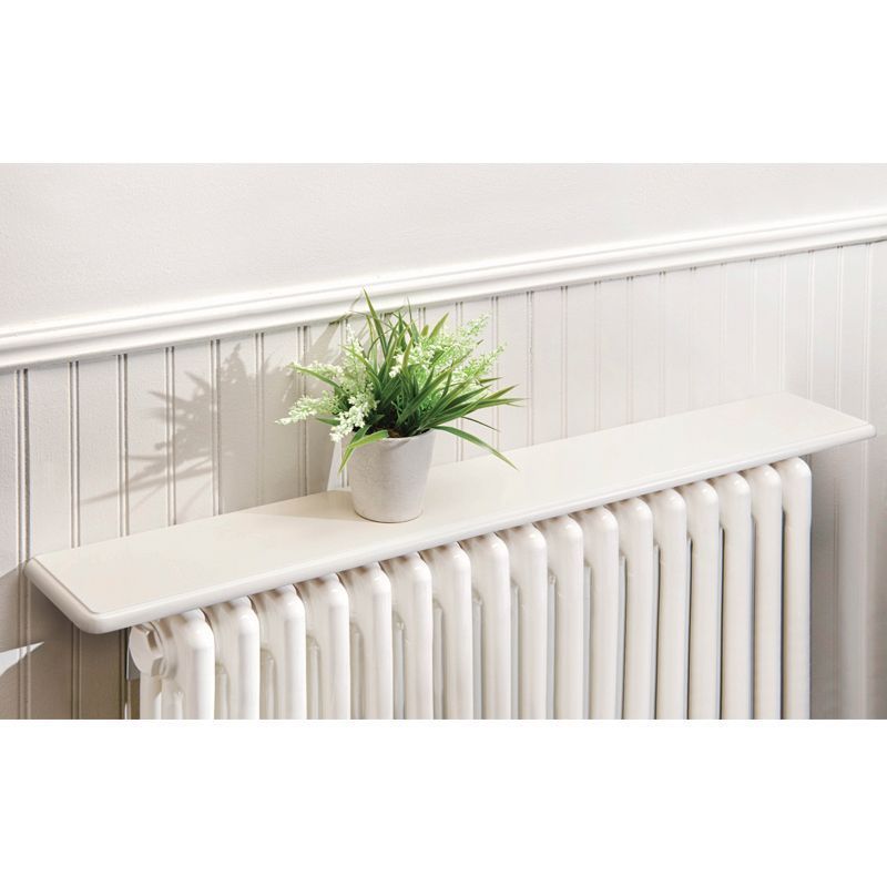 24" Radiator Shelf White