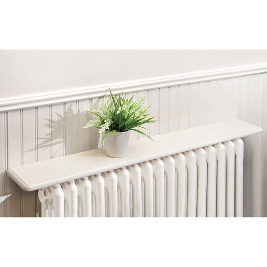 36" Radiator Shelf White