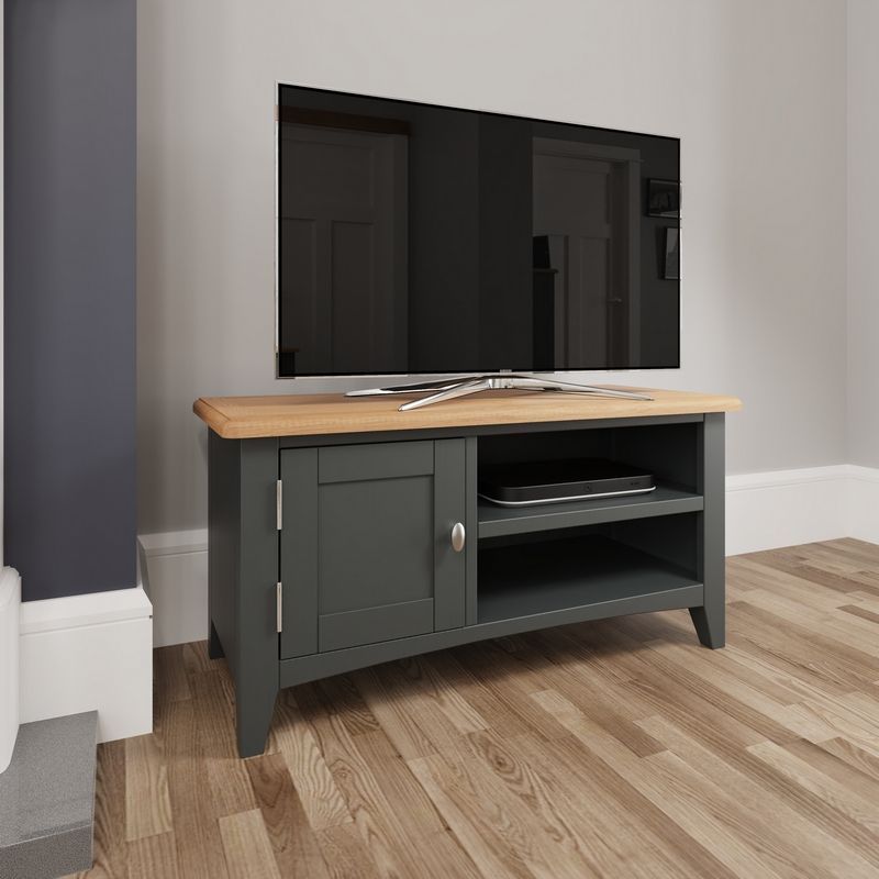 Portchester TV Unit Oak Grey