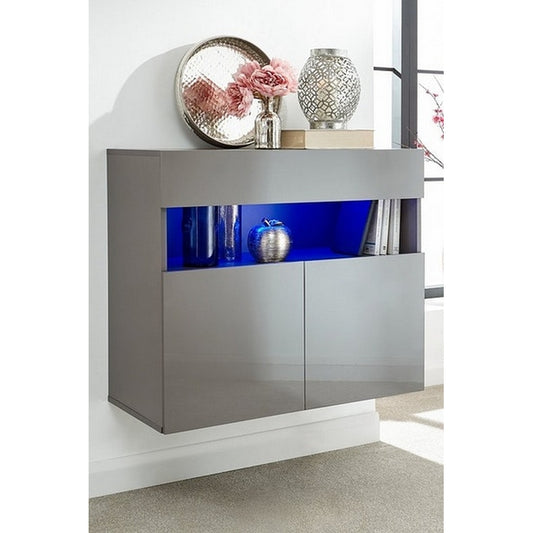 Galicia Sideboard Grey 3 Doors 3 Shelves