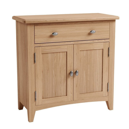 Oxford Oak Sideboard Natural 2 Doors 1 Shelf 1 Drawer