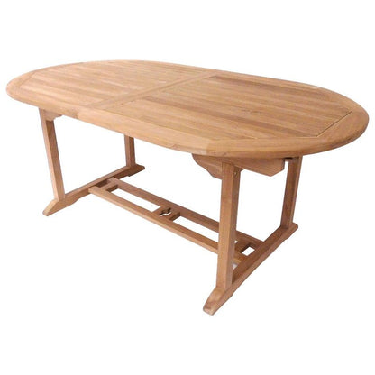 Wensum Solid Wooden 6-8 Seater Extendable Garden Dining Table