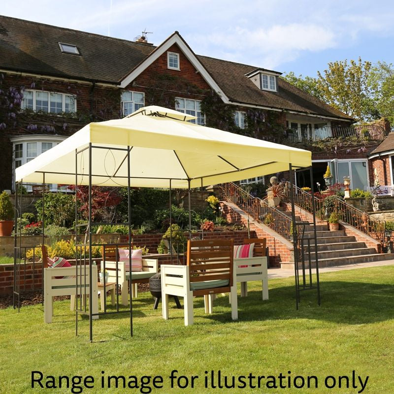 Garden Gazebo by Wensum with a 3 x 3M Cream Canopy