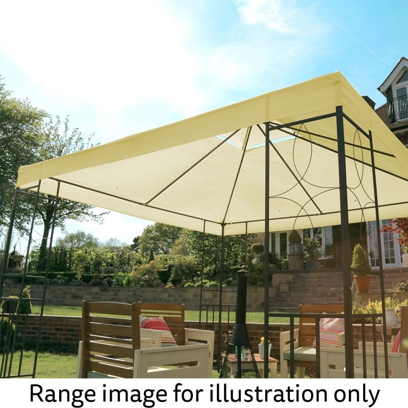 Garden Gazebo by Wensum with a 3 x 3M Cream Canopy