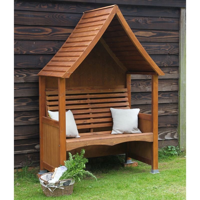 AFK Premium Goodwood Arbour Beech Stain 2 Seat