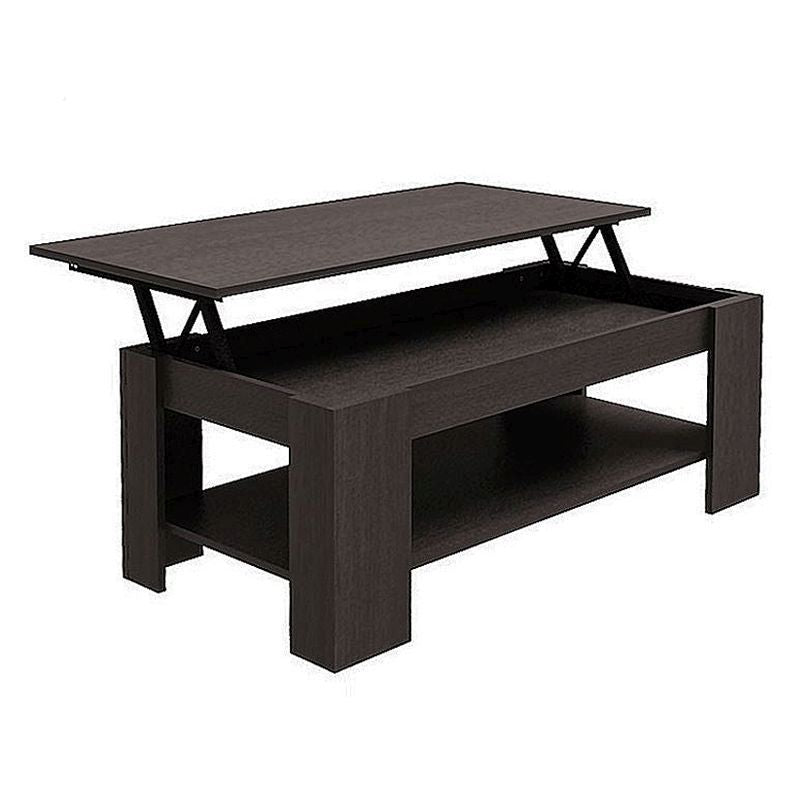 Harper Extending Coffee Table Brown 1 Shelf 105cm