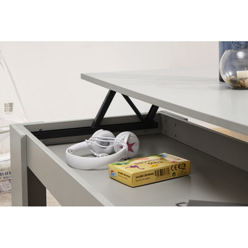 Ember Extending Coffee Table Grey 1 Shelf 105cm