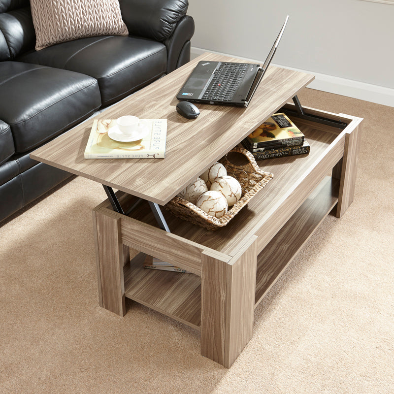 Harper Coffee Table Natural 1 Shelf