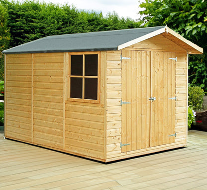 Shire Guernsey 7' x 10' 11" Apex Shed - Premium Dip Treated Shiplap