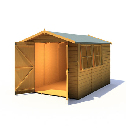 Shire Guernsey 7' x 10' 11" Apex Shed - Premium Dip Treated Shiplap