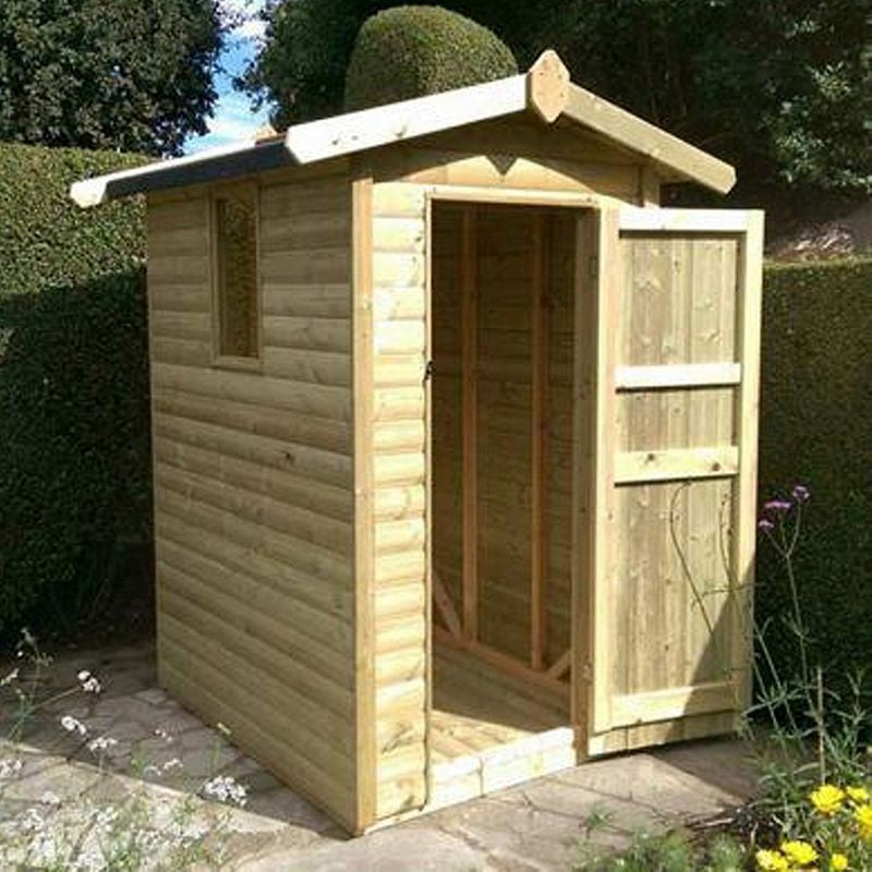 Deluxe 6’ x 4’ Garden Apex Shed by Churnet Valley Pressure Treated