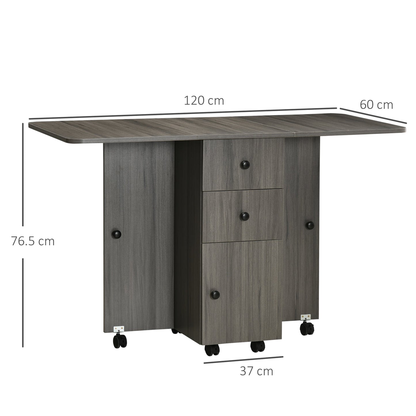 Folding Dining Table for 4-6