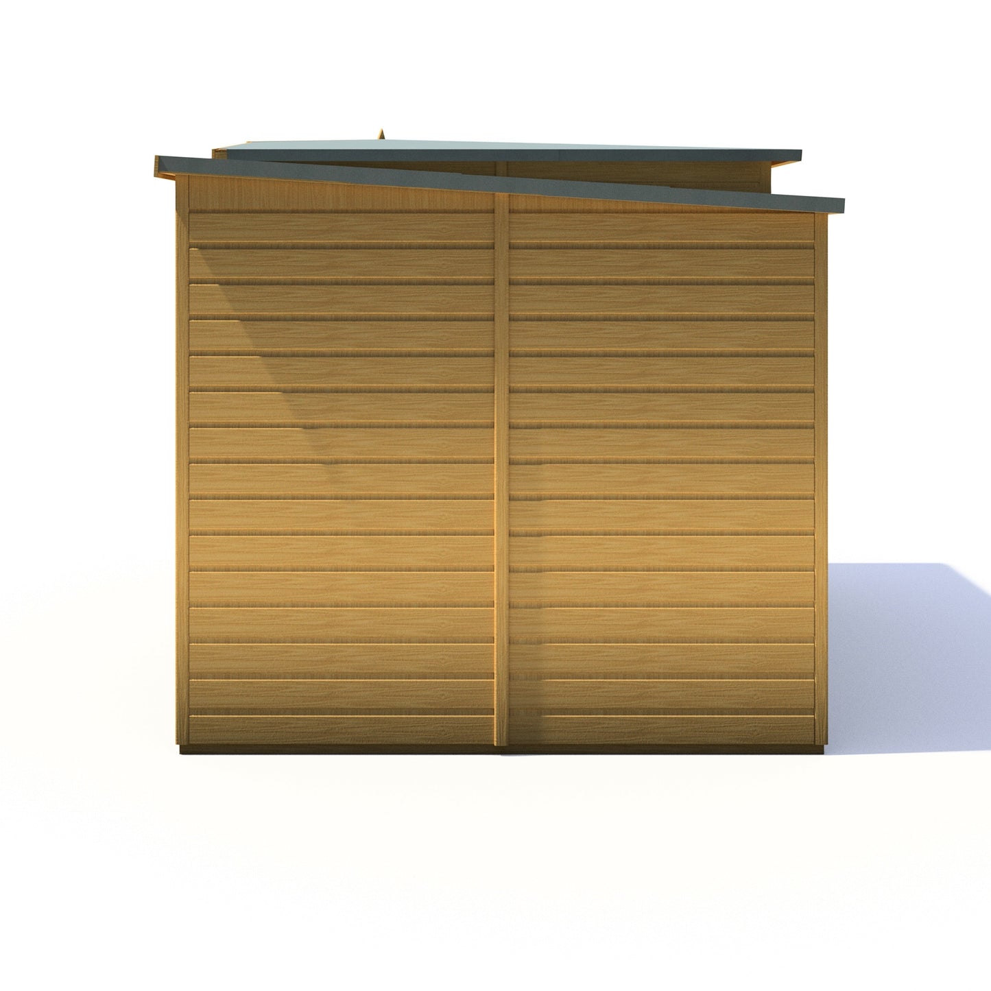 Shire Hampton 3' 10" x 6' 8" Pent Summerhouse with Side Shed - Premium Dip Treated Shiplap