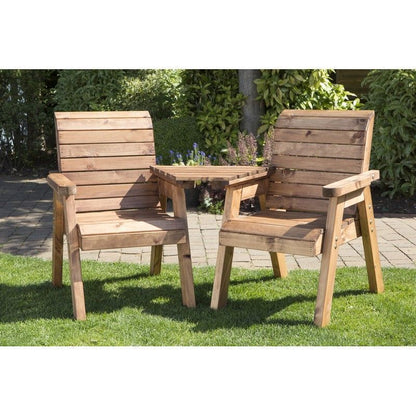 Scandinavian Redwood Garden Loveseat by Croft - 2 Seats