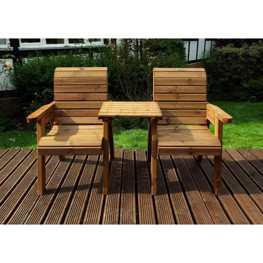 Scandinavian Redwood Garden Tete a Tete by Charles Taylor - 2 Seat