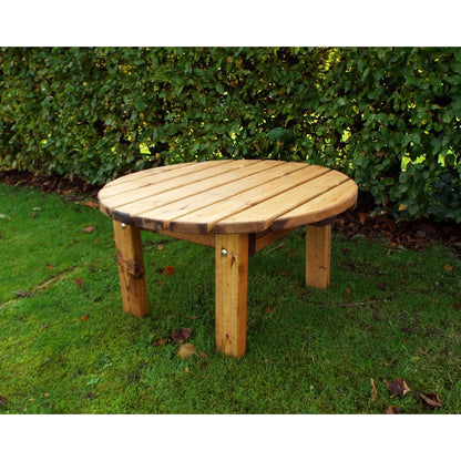 Scandinavian Redwood Garden Round Table by Charles Taylor