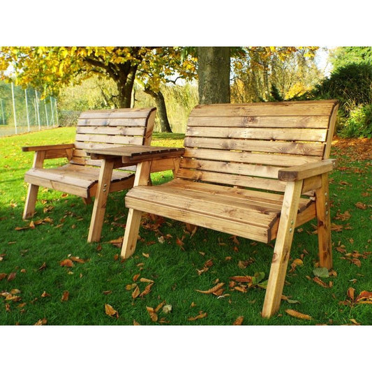 Scandinavian Redwood Garden Tete a Tete by Charles Taylor - 4 Seats