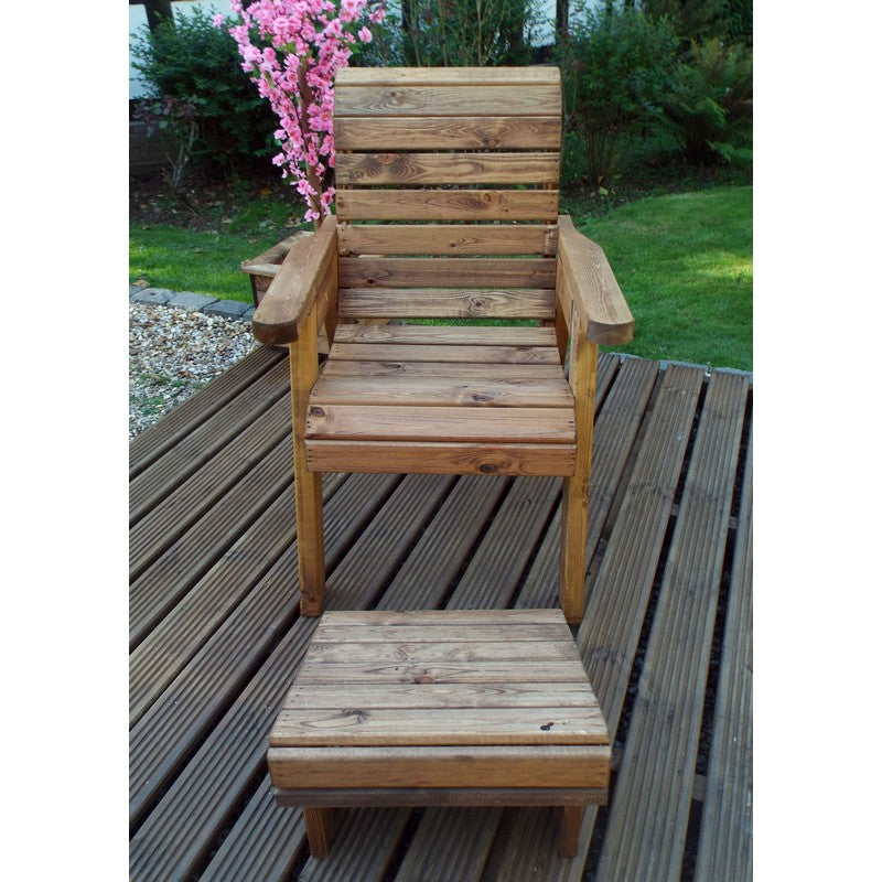 Scandinavian Redwood Garden Armchair Relaxer Set by Charles Taylor