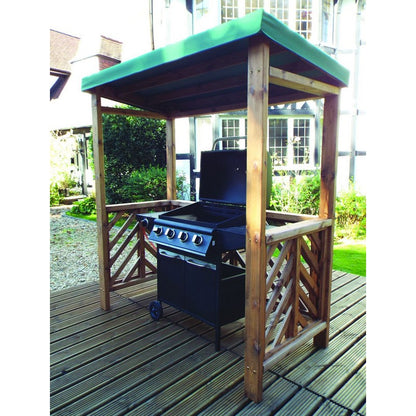 Scandinavian Redwood Garden BBQ Shelter by Charles Taylor Green