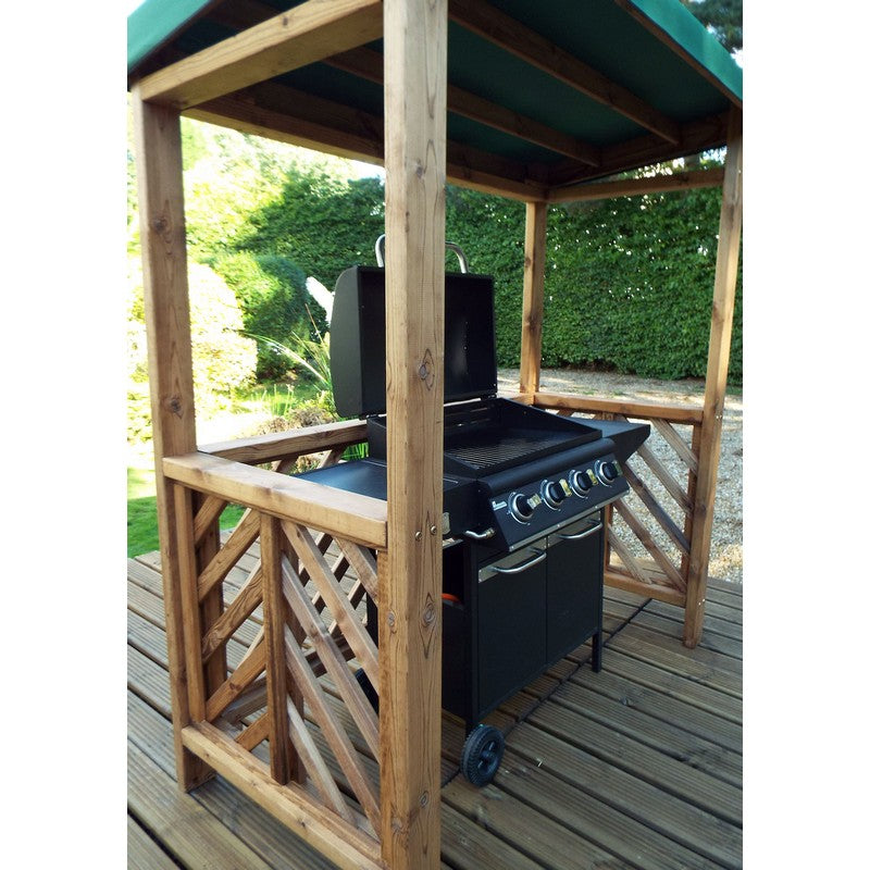 Scandinavian Redwood Garden BBQ Shelter by Charles Taylor Green