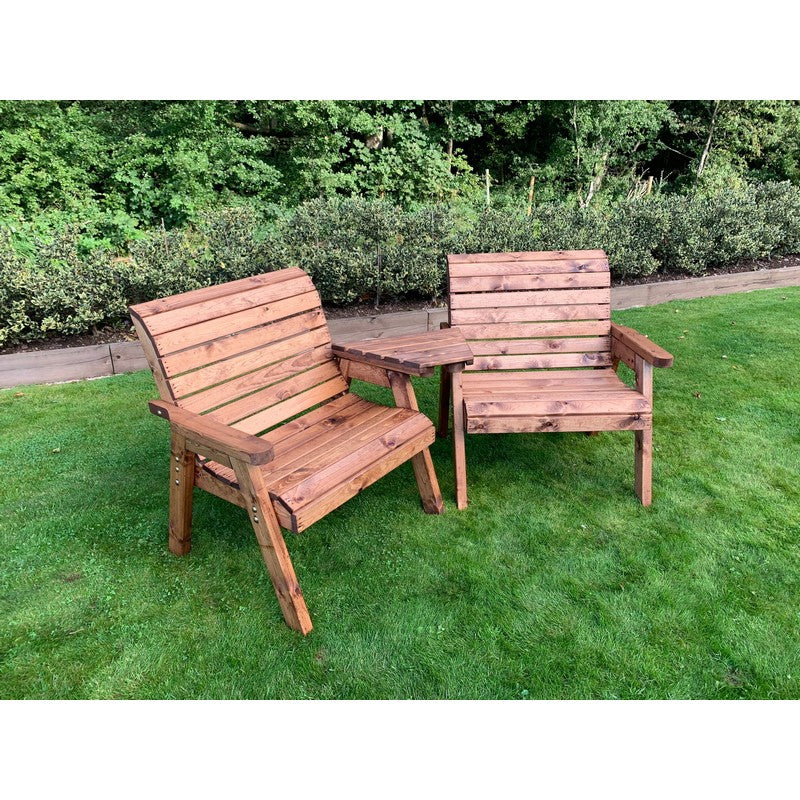 Scandinavian Redwood Garden Tete a Tete by Charles Taylor - 2 Seats