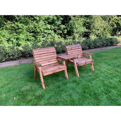 Scandinavian Redwood Garden Tete a Tete by Charles Taylor - 2 Seat