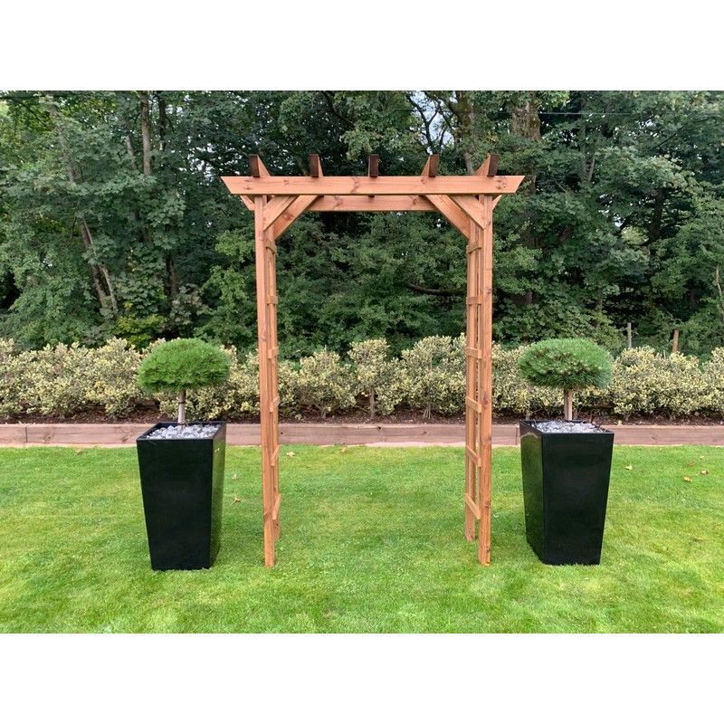 Scandinavian Redwood Garden Arch by Charles Taylor