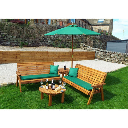 Garden Furniture Set by Charles Taylor - 2 Large Bench Square Tray Round Coffee Table